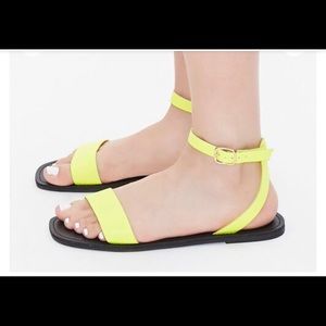 Forever21 Sandals - Neon YLW SZ 8- FREE W/PURCHASE